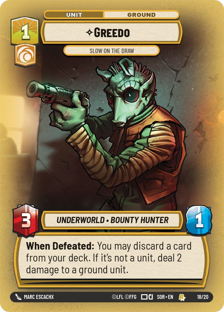 Greedo - Slow on the Draw (18/20) [Spark of Rebellion: Weekly Play] | Grognard Games