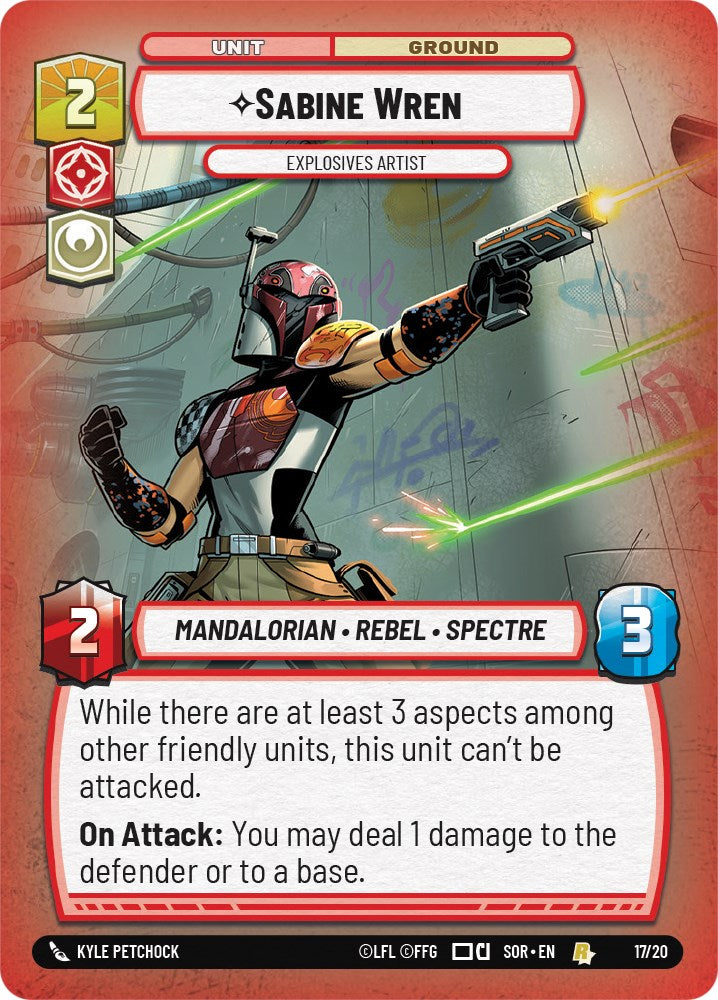 Sabine Wren - Explosives Artist (17/20) [Spark of Rebellion: Weekly Play] | Grognard Games