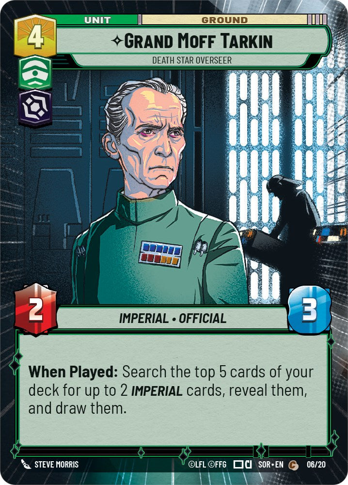 Grand Moff Tarkin - Death Star Overseer (Hyperspace) (6/20) [Spark of Rebellion: Weekly Play] | Grognard Games