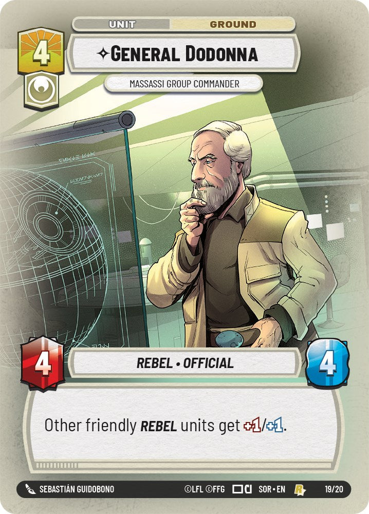 General Dodonna - Massassi Group Commander (19/20) [Spark of Rebellion: Weekly Play] | Grognard Games