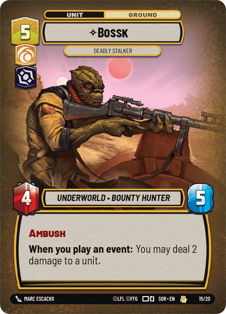 Bossk - Deadly Stalker (15/20) [Spark of Rebellion: Weekly Play] | Grognard Games