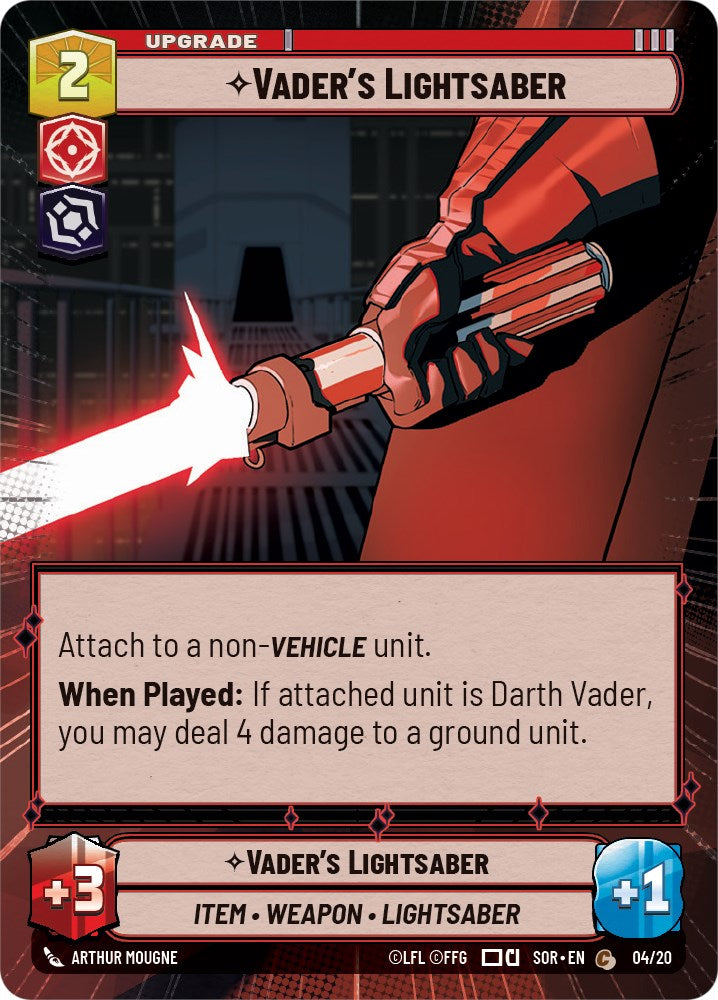 Vader's Lightsaber (Hyperspace) (4/20) [Spark of Rebellion: Weekly Play] | Grognard Games