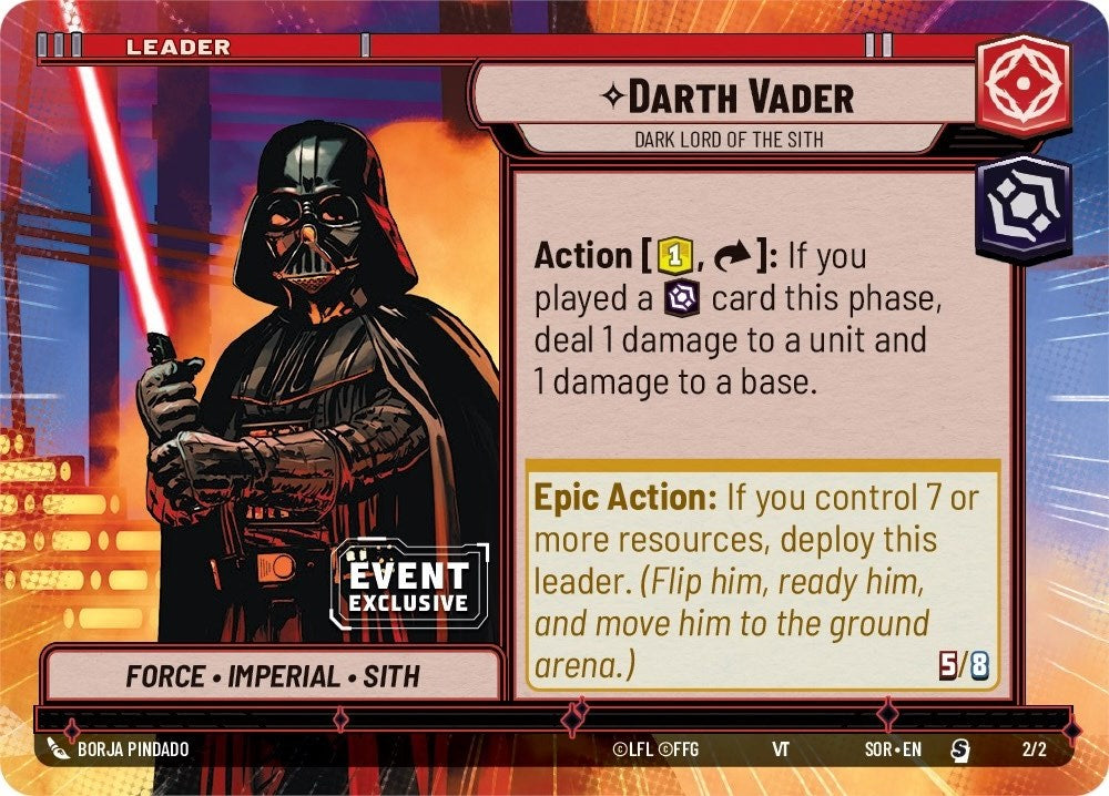 Darth Vader - Dark Lord of the Sith (2/2) (Hyperspace) (Event Promo) (2/2) [Miscellaneous] | Grognard Games