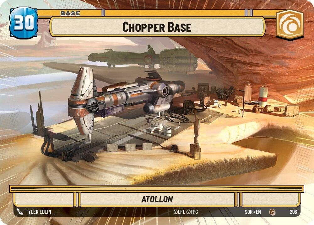 Chopper Base // Shield (Hyperspace) (296 // T04) [Spark of Rebellion] | Grognard Games