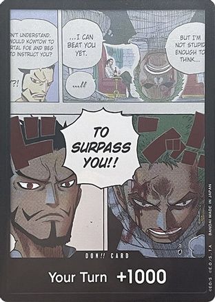 DON!! Card (Mihawk & Zoro) (Double Pack Set Vol. 3) - Wings of the Captain Foil | Grognard Games