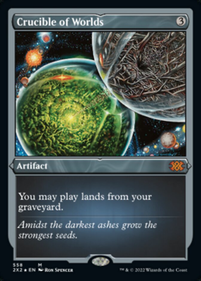 Crucible of Worlds (Foil Etched) [Double Masters 2022] | Grognard Games