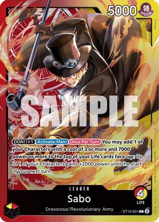 Sabo (001) (ST13-001) - Ultra Deck: The Three Brothers Foil | Grognard Games