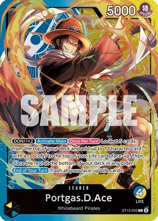 Portgas.D.Ace (002) (ST13-002) - Ultra Deck: The Three Brothers Foil | Grognard Games