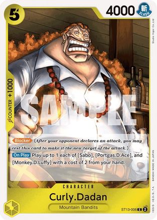 Curly.Dadan (ST13-006) - Ultra Deck: The Three Brothers Foil | Grognard Games