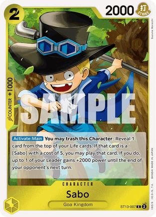 Sabo (007) (ST13-007) - Ultra Deck: The Three Brothers Foil | Grognard Games