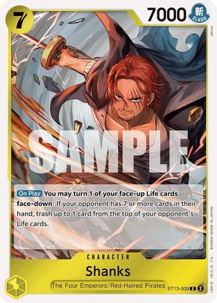 Shanks (ST13-009) - Ultra Deck: The Three Brothers Foil | Grognard Games