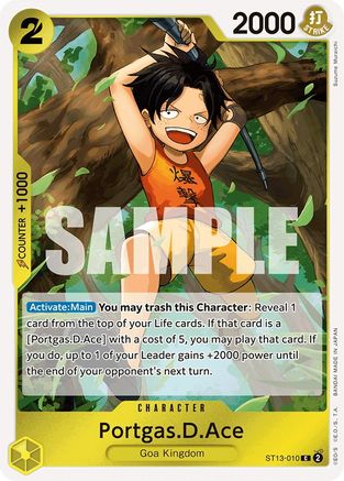 Portgas.D.Ace (010) (ST13-010) - Ultra Deck: The Three Brothers Foil | Grognard Games