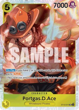 Portgas.D.Ace (011) (ST13-011) - Ultra Deck: The Three Brothers Foil | Grognard Games