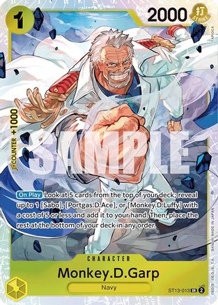 Monkey.D.Garp (ST13-013) - Ultra Deck: The Three Brothers Foil | Grognard Games