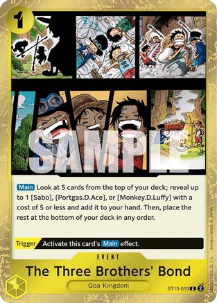 The Three Brothers' Bond (ST13-019) - Ultra Deck: The Three Brothers Foil | Grognard Games