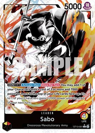 Sabo (001) (Parallel) (ST13-001) - Ultra Deck: The Three Brothers Foil | Grognard Games