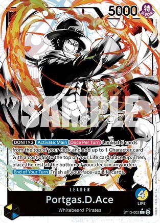Portgas.D.Ace (002) (Parallel) (ST13-002) - Ultra Deck: The Three Brothers Foil | Grognard Games