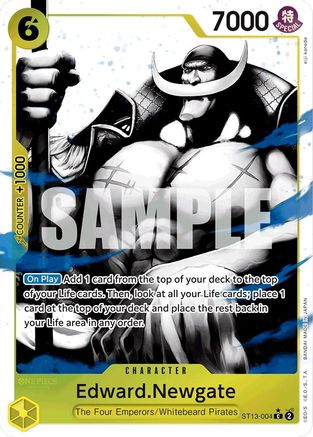 Edward.Newgate (Parallel) (ST13-004) - Ultra Deck: The Three Brothers Foil | Grognard Games