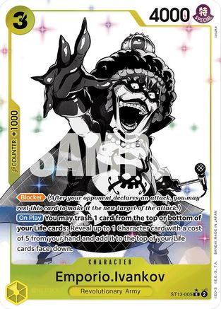 Emporio.Ivankov (Parallel) (ST13-005) - Ultra Deck: The Three Brothers Foil | Grognard Games
