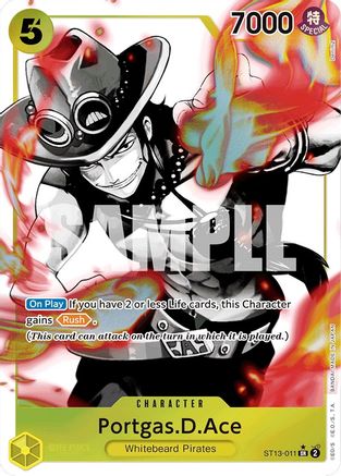Portgas.D.Ace (011) (Parallel) (ST13-011) - Ultra Deck: The Three Brothers Foil | Grognard Games