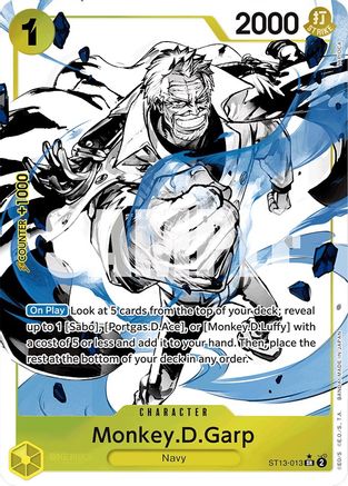 Monkey.D.Garp (Parallel) (ST13-013) - Ultra Deck: The Three Brothers Foil | Grognard Games