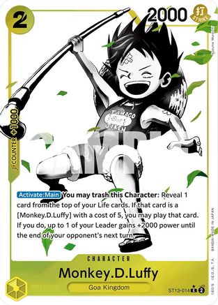 Monkey.D.Luffy (014) (Parallel) (ST13-014) - Ultra Deck: The Three Brothers Foil | Grognard Games