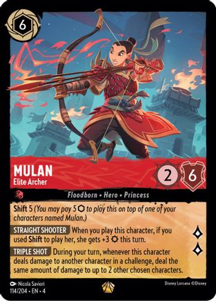 Mulan - Elite Archer (114/204) [Ursula's Return] | Grognard Games