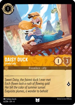 Daisy Duck - Lovely Lady (6/204) [Ursula's Return] | Grognard Games