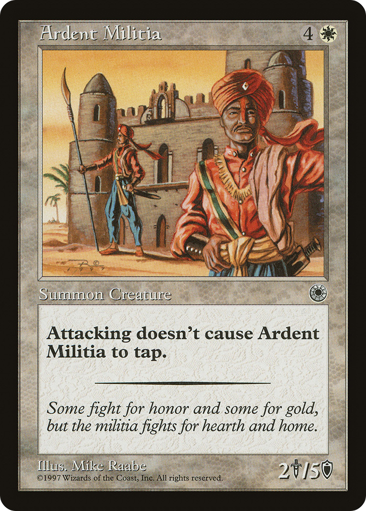 Ardent Militia [Portal] | Grognard Games
