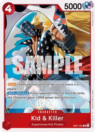Kid & Killer (EB01-003) - Extra Booster: Memorial Collection Foil | Grognard Games