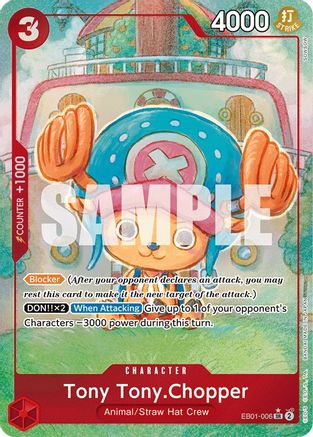 Tony Tony.Chopper (Alternate Art) (EB01-006) - Extra Booster: Memorial Collection Foil | Grognard Games