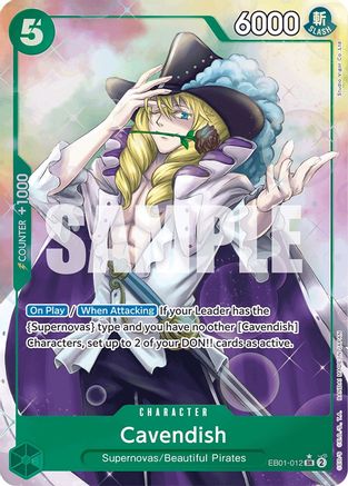 Cavendish (Alternate Art) (EB01-012) - Extra Booster: Memorial Collection Foil | Grognard Games