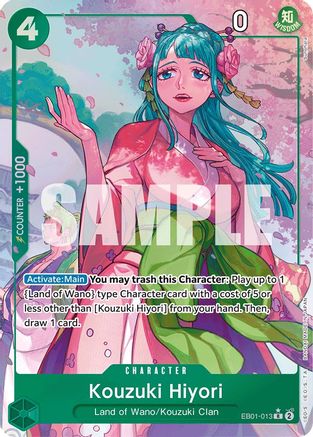 Kouzuki Hiyori (Alternate Art) (EB01-013) - Extra Booster: Memorial Collection Foil | Grognard Games