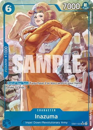 Inazuma (Alternate Art) (EB01-022) - Extra Booster: Memorial Collection Foil | Grognard Games