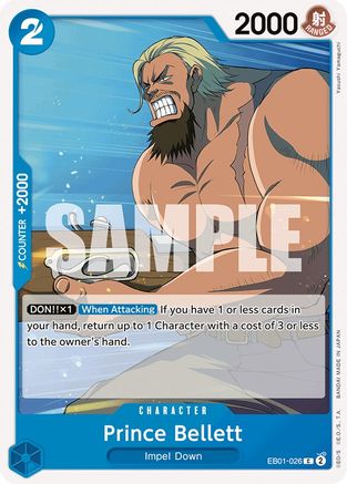 Prince Bellett (EB01-026) - Extra Booster: Memorial Collection | Grognard Games
