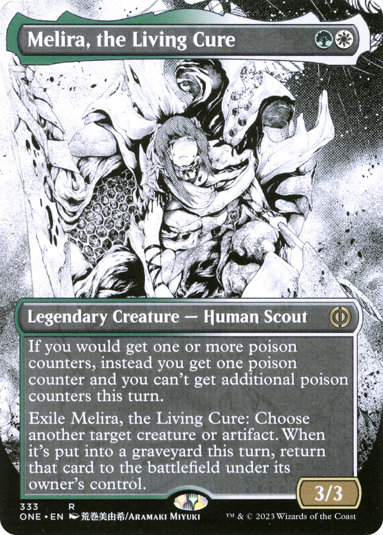 Melira, the Living Cure (Borderless Manga) [Phyrexia: All Will Be One] | Grognard Games