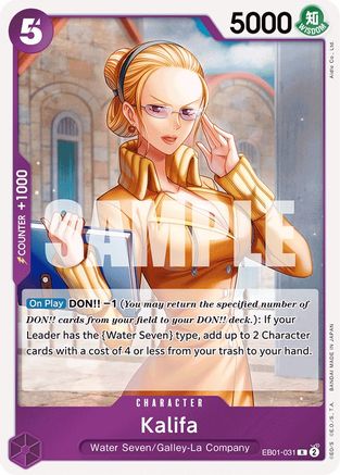 Kalifa (EB01-031) - Extra Booster: Memorial Collection Foil | Grognard Games