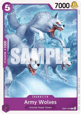 Army Wolves (EB01-032) - Extra Booster: Memorial Collection | Grognard Games