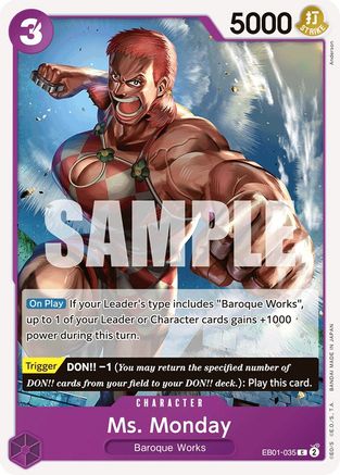 Ms. Monday (EB01-035) - Extra Booster: Memorial Collection | Grognard Games