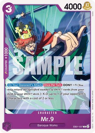 Mr. 9 (EB01-037) - Extra Booster: Memorial Collection | Grognard Games