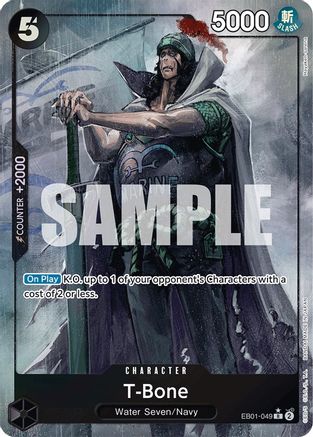 T-Bone (Alternate Art) (EB01-049) - Extra Booster: Memorial Collection Foil | Grognard Games