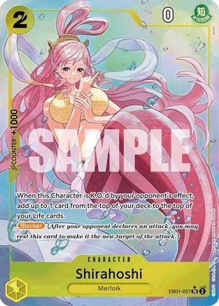 Shirahoshi (Alternate Art) (EB01-057) - Extra Booster: Memorial Collection Foil | Grognard Games
