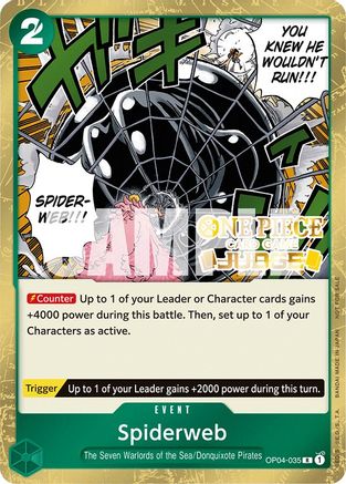 Spiderweb (Judge Pack Vol. 3) (OP04-035) - One Piece Promotion Cards Foil | Grognard Games