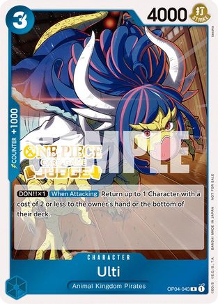 Ulti (Judge Pack Vol. 3) (OP04-043) - One Piece Promotion Cards Foil | Grognard Games