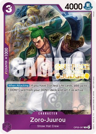 Zoro-Juurou (Judge Pack Vol. 3) (OP05-067) - One Piece Promotion Cards Foil | Grognard Games