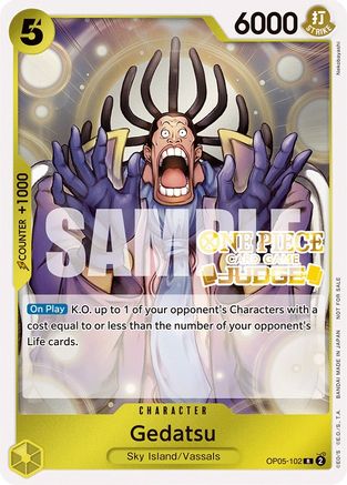 Gedatsu (Judge Pack Vol. 3) (OP05-102) - One Piece Promotion Cards Foil | Grognard Games
