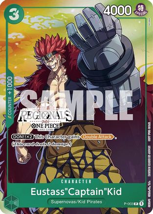 Eustass"Captain"Kid (Offline Regional 2024 Vol. 2) [Participant] (P-003) - One Piece Promotion Cards Foil | Grognard Games