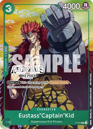 Eustass"Captain"Kid (Online Regional 2024 Vol. 2) [Participant] (P-003) - One Piece Promotion Cards Foil | Grognard Games