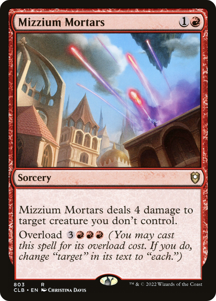 Mizzium Mortars [Commander Legends: Battle for Baldur's Gate] | Grognard Games