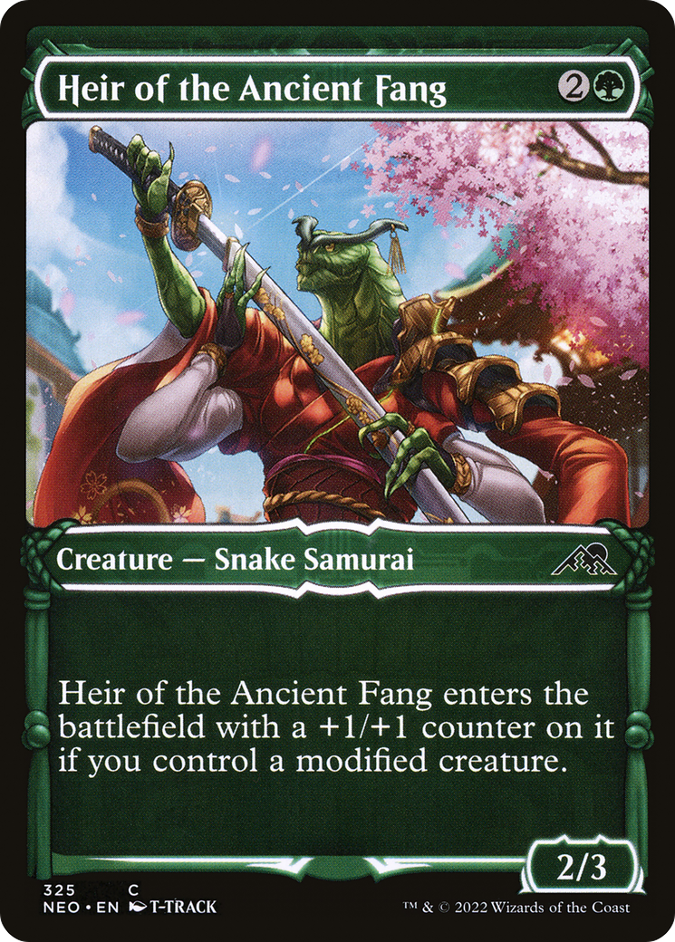 Heir of the Ancient Fang (Showcase Samurai) [Kamigawa: Neon Dynasty] | Grognard Games